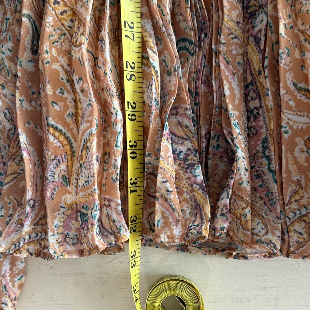 NWT Rose & Velvet Mustard Paisley Dress - Size S - Picture 16 of 16